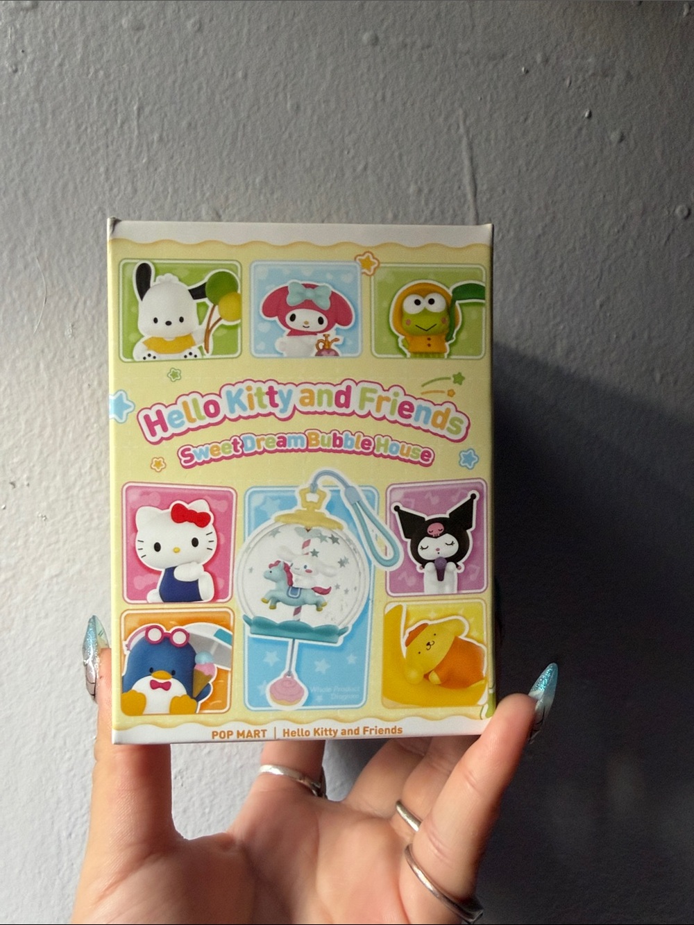 NWT Unopened Pop Mart Hello Kitty Mystery Bubble House Key Chain